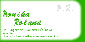monika roland business card